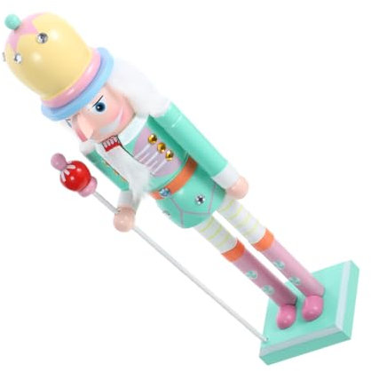 Amosfun Traditional Nutcracker Figure for Christmas Handpainted Decor Christmas Decorations
