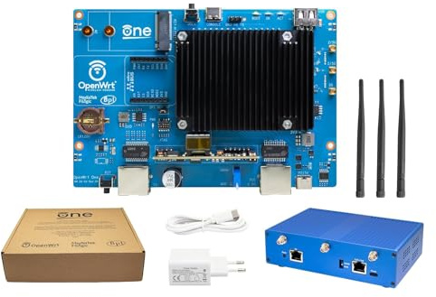 WayPonDEV Banana Pi OpenWrt One Wireless Dual Band Netzwerk Router | 802.11ax ac WiFi 6 Gigabit Ethernet Router, Integriert 1x 2.5GbE WAN RJ45, Unterstützung AP, WPA,WPA2,WPA3