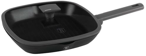 BERLINGERHAUS Collection BH-8127 Poêle à griller avec couvercle Anthracite 28 cm