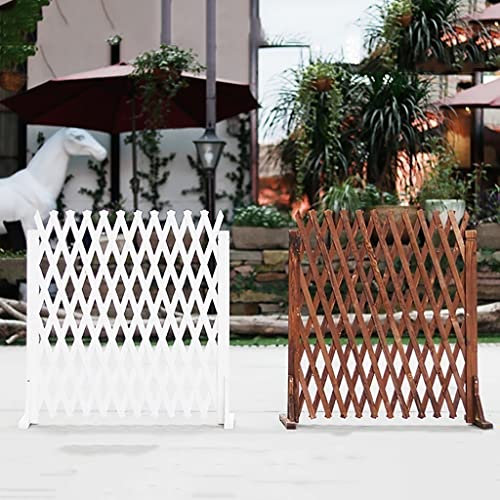 Clôture rétractable pour animaux domestiques - Grillage de jardin en bois pour plantes et animaux domestiques - Grille de séparation extensible