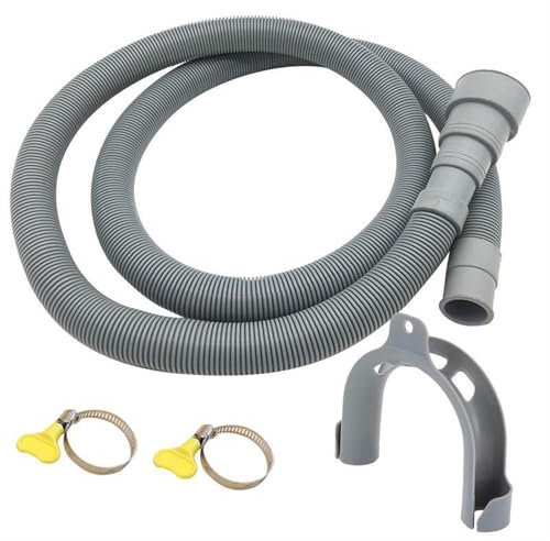 SynapSYA Washing Machine Hose 1.5/2/3/4M PVC Washing Machine Dishwasher Drain Waste Hose Extension Pipe With Bracket Set Wash Machine Ablaufschlauch For Washing Machine(4 Meter)
