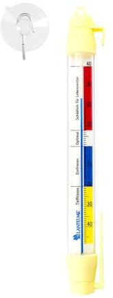Lantelme Termómetro para congelador con gancho y ventosa, temperatura + – 40 °C, termómetro para frigorífico, 21 cm de largo, 2 cm de diámetro, termómetro analógico para frigorífico, congelador