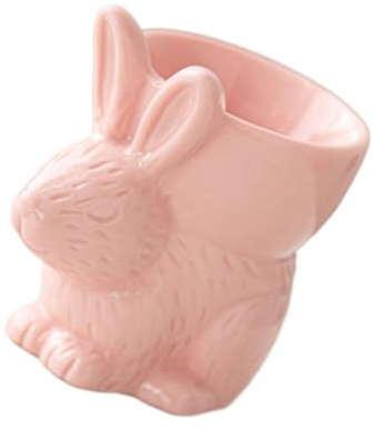 Coquetiers en forme de lapin faits à la main - Support souple pour table de petit déjeuner et cuisine - Passe au lave-vaisselle