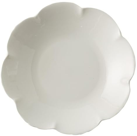 Assiette de Diner Assiettes à Vaisselle Assiette chinoise blanche pure, assiette d'hôtel, creuse de grande capacité, vaisselle en céramique italienne Assiette à Vaisselle Assiettes Empilables