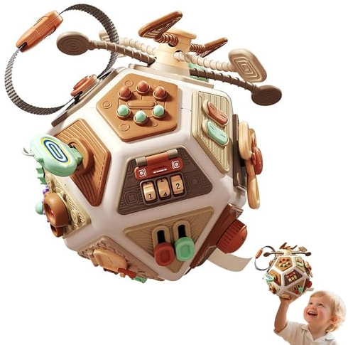 Generisch Motorikwürfel Ab 1 Jahr,Fühlwürfel Stoff-Würfel Activity Spielwürfel,Activity Würfel Baby,Montessoris Sensorik Spielzeug, Lernspielzeug Ab 1 Jahr, Babygeschenk