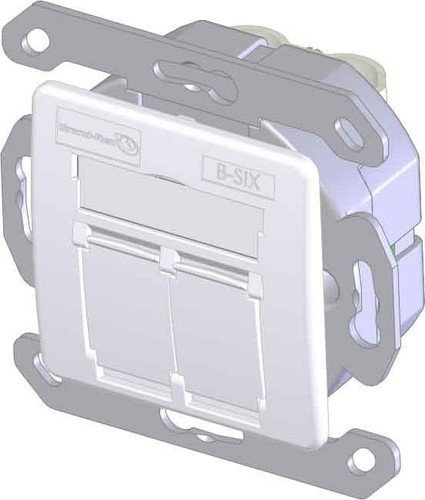 Brand-Rex DNT Datendose Cat.6 2xRJ45 BSCG245SU002 RAL 9010 Kommunikationsanschlussdose Kupfer 5050268255433