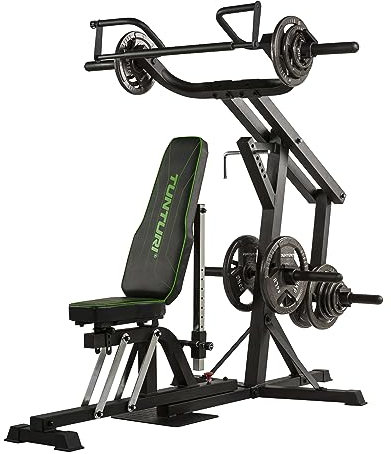 Tunturi WT80 Kraftstation für Zuhause - Vielseitige und Verstellbare Multipresse für Mehr als 50 Übungen - Stabil, Kompakt und Sicher für alle Fitnesslevel