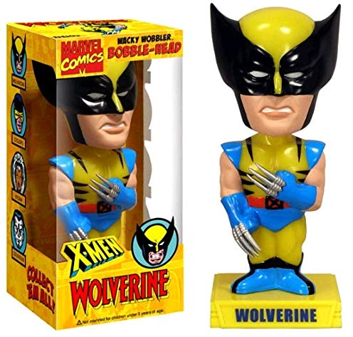 Funko Marvel Comics -X-Men - Wolverine Exclusive Comic Con 2008 Brown Version 15cm Bobble Head / Wackelkopf-Figur