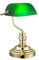 INNOVATE Lampe de banquier verte - 36 cm de haut - E27 - Lampe de bureau rétro anglais - Câble de 1,5 m avec interrupteur à bascule et prise européenne - Lampe de bibliothèque -