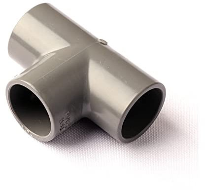 Pvc Grade de meubles de conduite de tuyaux 2 tuyaux de 25 mm de diamètre intérieur de longueur égale à trois voies Pvc Adaptateur de connecteur Jardin Goutte d'irrigation Irrigation Raccord de tuyau d