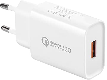 Chargeur USB, Quick Charge 3.0 Chargeur Rapide Compatible avec Samsung Galaxy S6 S7 S8 S9 S10 S20 S21 S22 A13 A53/Note 8/9, iPhone, Huawei, Téléphone Portable, Chargeur Rapide Original de Remplacement