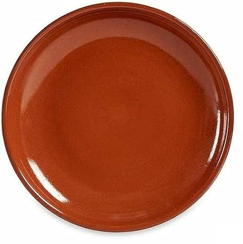 La Dehesa Plato Llano Carne Barro cocido 23 x 2 x 23 cm (10 Unidades)