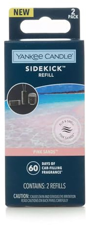 Yankee Candle Sidekick Auto-Lufterfrischer, Nachfüllpack, Pink Sands, 2 Stück