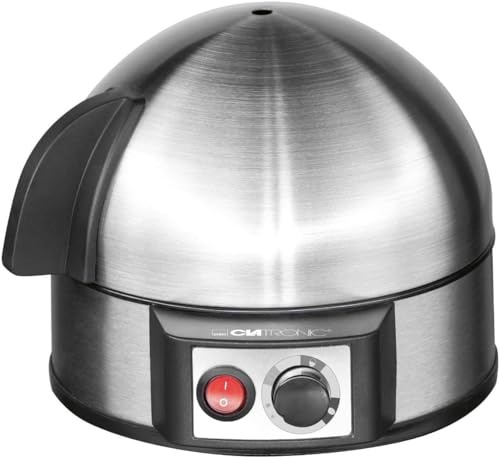 Cuociuova per 7 Uova | Cuociuova in Acciaio Inossidabile | Cuocitore di Uova Compatto | Bollitore Veloce di Uova | Bollitore per Uova 400W