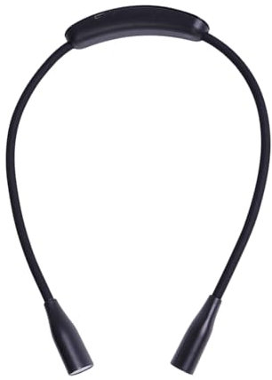 Besreey Lampada da lettura per lettura a letto, lampada da libro intorno al collo, lampada da libro LED ricaricabile tramite USB, regolabile con braccio pieghevole, luce notturna USB di lunga durata