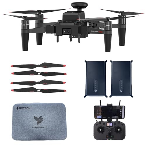 Ideafly Fishing Drone with 4K Camera, 1kg Payload, Bait Release, Portable Flying Camera, Waterproof Drones for Adults and Kids