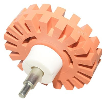 scyca Sticker Removal Wheel Scratch Remover Tool - Pneumatic Sticker Cleaner Disc - Rubber Tool for Erasing Pneumatic Adhesive, Wheel Glue, Wheel Glue