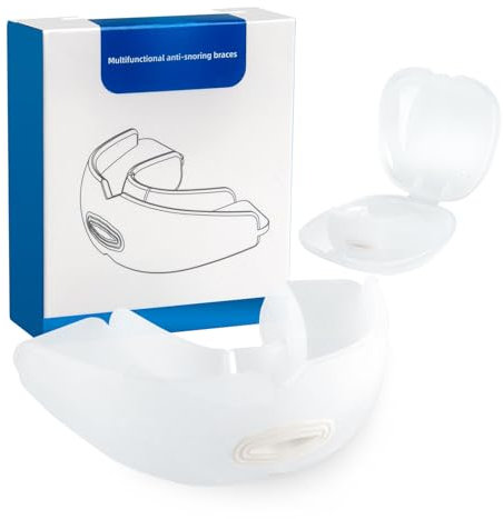 Schnarchstopper,Schnarchschiene für Männer und Frauen, Effektiv Anti Schnarch Mundstück,von Verhinderung Snoring Stoppe,Geeignet für den Täglichen Gebrauch und Leicht zu Tragen, Weiß