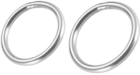 QUARKZMAN 30mm 40mm OD 201 Edelstahl O-Ringe, Geschweißte Rundringe 4 Stück