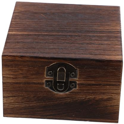 JUMPLAWN Holzschatulle Leicht und Praktisch Multifunktionale Aufbewahrungsbox Klein mit Deckel Rustikale für Schmuck und Kleinigkeiten fürs Zuhause