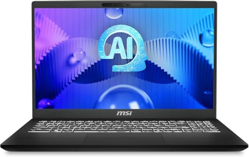 MSI Modern 15 H AI C1MG-097IT Notebook 15.6” FHD 60Hz, Intel Core Ultra 7 155H, Intel ARC, 16GB RAM DDR5 5600MHz, 512GB SSD PCIe4, WiFi 6E, Win 11 Home [Layout e Garanzia ITA], Nero