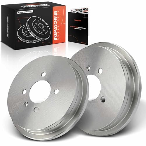 Frankberg bromstrumma kompatibel med Polo 1994-2001 Ibiza Rear Brake trumma 239,5 mm bakre trumset med 1 par ersättning # 6X0609617A