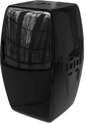 Red Lantern 18 Solid Black Square Porcelain Garden Stool