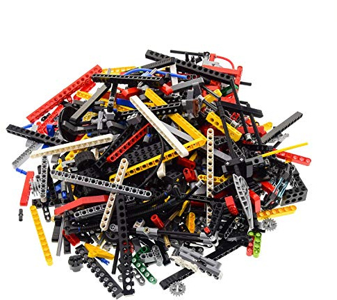 1 KG LEGO Technik ca. 900 Teile Pins Lochstangen Liftarme Räder usw. Kiloware Technic