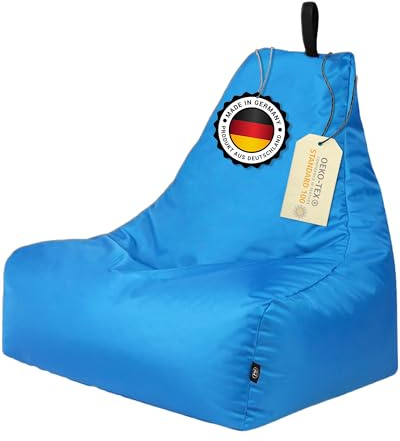 PATCH HOME Lounge Sessel XXL Gamer Sessel Sitzsack Sessel Sitzkissen In & Outdoor geeignet fertig befüllt | XXL - Königsblau - in 2 Größen und 25 Farben