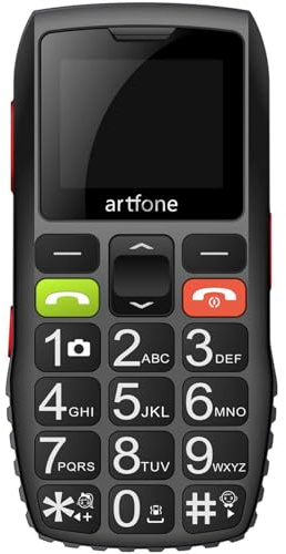 artfone C1 Seniorenhandy ohne Vertrag | Dual SIM Handy mit Notruftaste | Rentner Handy große Tasten | 2G GSM | Großtastenhandy mit Ladegerät und Kamera|1400 mAh Akku Lange Standby-Zeit