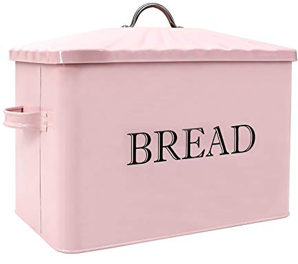Jolitac Bread Box for Kitchen Countertop, Metal Bread Box for Kitchen Counter Extra Large & Farmhouse Style Bread Holder Bread keeper Food Storage Container