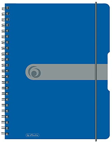 Herlitz Collegeblock easy orga to go A4, blau, kariert, 160 Seiten, 2 Stück