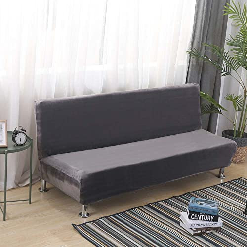 Sofabezug Ohne Armlehnen Grin Leder 3 /2 Sitzer Sofabettüberzug Jacquard Armlose Polyester, Spandex, Stretch, Für Liegestuhl, Couch, Sofa-Schonbezug, Schonbezug ( Color : X , Size : 160-185cm/63-72.8i