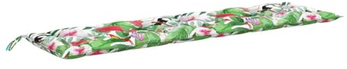 vidaXL Gartenbank-Auflage Mehrfarbig 200x50x7 cm Stoff