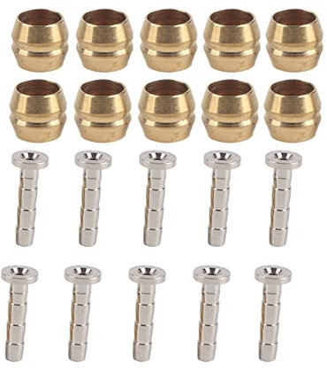 Scheibenbrems-Oliveneinsatz, 10er-Set Hydraulischer Scheibenbremsschlauch-Olivenanschlusseinsatz, Oliveneinsatz, Schlaucheinsatz, Ersatzteil (BH90)