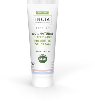 Incia Natürliches Windelausschlaggel – 60ml, Für Babys Und Erwachsene, Beruhigend, Hypoallergen, Ohne Zink, Mit Sheabutter Und Ringelblumenöl