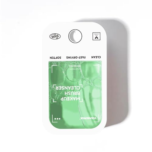 VANERIA Pinselreiniger Make Up,Make Up Brush Cleaner,Entfernen Sie Makeup Aufbau und Rückstände Auf Makeup Pinsel,Makeup Pinsel Reinigung.45ml/1.52 Fl.Oz (Äpfel)