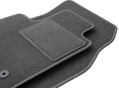 Wielganizator Automatte – Passend für Honda Jazz II Schrägheck 2002-2007 – Velours – Autozubehör - Praktische Fußmatte Auto – 2-teilig - Graphit