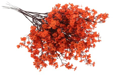 RORPOIR 8stücke Künstlicher Gypsophila Blumenstrauß Realistische Dekoration Für Hochzeit Haus Pflegeleichte Kunstblumen Für Natürliche Atmosphäre Karibikfarbe