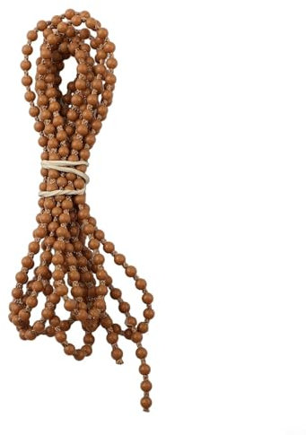 Aprilsunnyzone Rollo-Kette für Fensterrollos, Kunststoffperlen-Mechanismus für vertikale Jalousien, mehrfarbig, Heimwerker, 10 x 12 x 2 cm, Braun