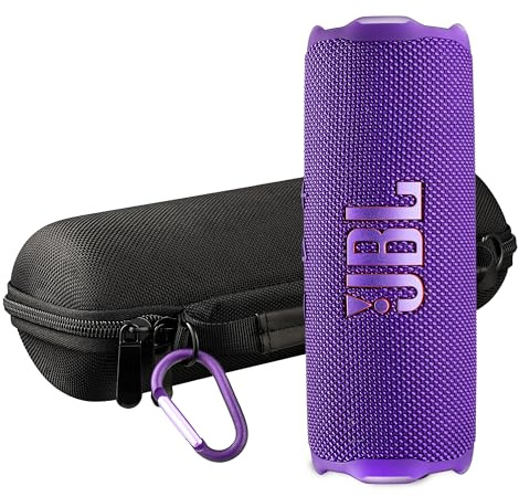 JBL Flip 7 Portable Bluetooth Speaker (Purple) | Bold Pro Sound with AI Sound Boost, 16-Hour Playtime, IP68 Waterproof & Dustproof, Auracast Multi-Speaker Pairing + Travel Case