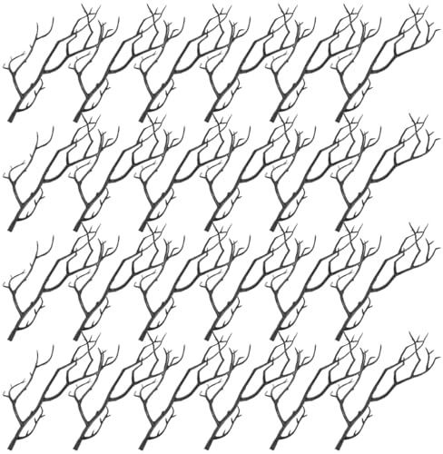 Alipis Artificial Antler Shaped Branches Faux Twigs Vase Fillers for Diy Crafts Halloween Table Decor Dried Tree Branches Look for Living Room Study Shelves 24 pieces