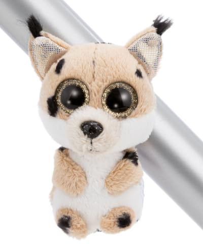 NICI MagGLUBSCHIS Lince Lenzo, 9 cm - 63283 | Peluche con magnete, aderisce a superfici metalliche, idea regalo pratica e originale per gioco e collezione
