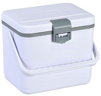 Folpus Glacière Portable Boîte Isotherme Contenant Réfrigérant Caisse Réfrigérante Conteneur Thermique Matériaux Durables Silicone Couvercle à Charnières