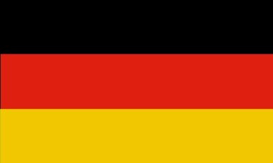 Flagge Deutschland 90 x 150 cm Fahne mit 2 Ösen 100g/m² Stoffgewicht Hissflagge Mast