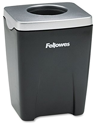 Fellowes Office Suites Paper Clip Cup (8032801), Black, Silver, 3.3 x 2.4 x 2.2