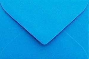 25 Briefumschläge B6 DIN (12,5 x 17,6 cm) Ozean Blau, Verschluss-Technik: Freuchtklebend mit Dreieck Lasche Grammatur: 120 g/m²
