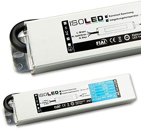 LED Trafo 12V/DC, 0-30W, IP66