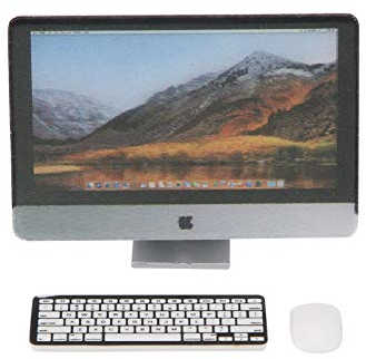 Okuyonic Healthy 1:12 Miniature Computer Set for Kids(Computer three-piece suit)