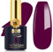 YTD Likomey Gel Polish,15ml Wine Purple Soak Off UV Nails Gel Varnish,Salon Home DIY Nail Art Manicure and Pedicure Raspberry Deep Plum Gel Varnish,CS017